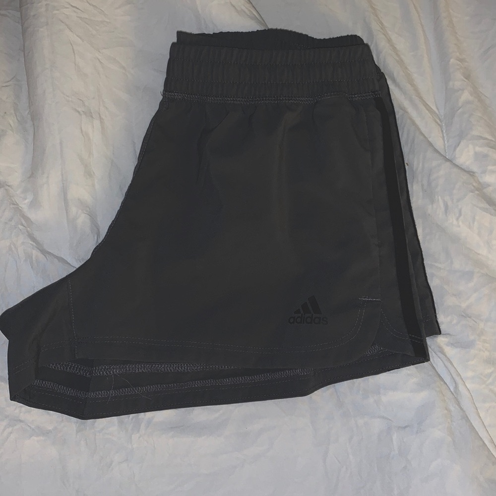 Dark grey/black striped Adidas Shorts!